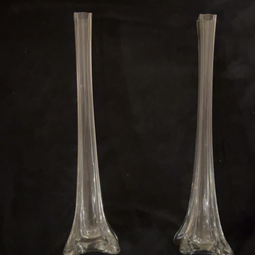 Elegant Clear Glass Vases